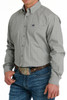 CINCH- MEN'S GEOMETRIC PRINT BUTTON-DOWN WESTERN SHIRT IN GRAY