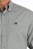 CINCH- MEN'S GEOMETRIC PRINT BUTTON-DOWN WESTERN SHIRT IN GRAY