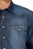 CINCH- MEN'S DENIM WESTERN SNAP SHIRT IN INDIGO