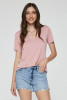 ANOTHER LOVE- WOMEN'S MEGAN CENTER SEAM TOP IN ROSE QUARTZ