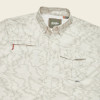 HOWLER BROTHERS- MEN'S MATAGORDA LONGSLEEVE SHIRT IN OCEAN MOTION OFF WHITE