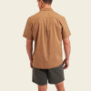 HOWLER BROTHERS- MEN'S SHORES CLUB SHIRT IN DUCK BROWN
