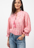 IVY JANE- WOMEN'S BALLOON SLEEVE TOP IN PINK