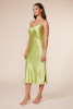 LUCY PARIS- WOMEN'S COLETTE SLIP DRESS IN LIME GREEN