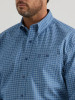 WRANGLER- MEN'S GEORGE STRAIT BUTTON DOWN IN STONY BLUE CHAIN