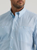 WRANGLER- MEN'S GEORGE STRAIT BUTTON DOWN SHIRT IN FOG BLUE DOT