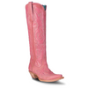 CORRAL - WOMEN'S PINK EMBROIDERY TALL TOP BOOTS