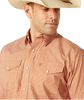 ARIAT- MEN'S EASTON CLASSIC FIT SHIRT IN CORAL