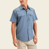 HOWLER BROTHERS- MEN'S EMERGER TECH SHIRT IN BERGES BLUE