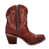 CORRAL - WOMEN'S COGNAC EMBROIDERY ANKLE BOOTS