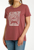 CINCH- WOMEN'S SHORT SLEEVE TEE IN BURGUNDY