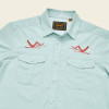 HOWLER BROTHERS- MEN'S GAUCHO SNAP SHIRT IN FLAMINGO FLIGHT