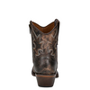 CORRAL - WOMEN'S BLACK AND BROWN EMBROIDERY AND ZIPPER ANKLE BOOTS