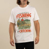 SENDERO PROVISIONS CO.- MEN'S NOT CATCHING T-SHIRT IN VINTAGE WHITE