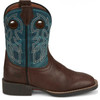JUSTIN- KID'S BOWLINE BOOTS IN WALNUT BROWN