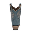 CORRAL - WOMEN'S BLUE EMBROIDERY DISTRESSED SNIP TOE ANKLE BOOTS