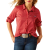 ARIAT - WOMEN'S VENTTEK BUTTON DOWN LONG SLEEVE SHIRT IN EQUESTRIAN RED