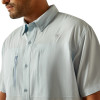 ARIAT - MEN'S VENTTEK CLASSIC FIT BUTTON DOWN SHORT SLEEVE SHIRT IN PAPYRUS BLUE