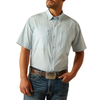 ARIAT - MEN'S VENTTEK CLASSIC FIT BUTTON DOWN SHORT SLEEVE SHIRT IN PAPYRUS BLUE