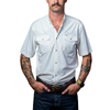 FERRELL - MEN'S CORE SHORT SLEEVE SNAP SHIRT IN WHITE