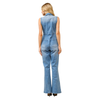 BLUE B - WOMEN'S SLEEVELESS DENIM JUMPSUIT