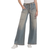 FLYING MONKEY - WOMEN'S GENESIS HIGH RISE ELASTIC TIE WAISTBAND BAGGY WIDE LEG DENIM JEANS