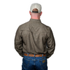 FERRELL -MEN'S THE CARSON LONG SLEEVE PRINT SHIRT IN GREEN