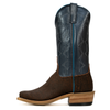 ANDERSON BEAN - MEN'S COGNAC SAFARI CAPE BUFFALO REGAL BLUE KIDSKIN BOOTS