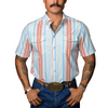 FERRELL - MEN'S THE HARRISON SHORT SLEEVE SNAP SHIRT IN SALMON