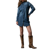 KIMES RANCH - WOMEN'S JORDI DENIM DRESS IN MINI STRIPE
