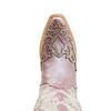CORRAL - WOMEN'S METALLIC LILAC OVERLAY EMBROIDERY STUDS CRYSTALS BOOTS