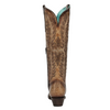 CORRAL - WOMEN'S SAND EMBROIDERY WITH METALLIC BEADED WELT SNIP TOE TALL TOP COWBOY BOOTS