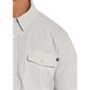 ROCK & ROLL - MEN'S TEK WESTERN GREY PIN STRIPE SHORT SLEEVE SHIRT