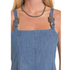 ROCK & ROLL - WOMEN'S BUCKLE DENIM FLARED MINI DRESS
