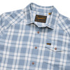 HOWLER BROTHERS - MEN'S LA GRANGE LIGHTWEIGHT FLANNEL IN COHEN PLAID IRON BLUE