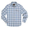 HOWLER BROTHERS - MEN'S LA GRANGE LIGHTWEIGHT FLANNEL IN COHEN PLAID IRON BLUE