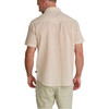 HOWLER BROTHERS - MEN'S H BAR B SHORTSLEEVE SNAPSHIRT IN EYELET STRIPE OFF WHITE