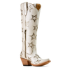 ARIAT - WOMEN'S CASANOVA STAR X TOE WESTERN BOOTS IN IVORY PEARL