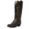 RIOS OF MERCEDES - WOMEN'S CHOCOLATE NILE CROCODILE BELLY BUFFALO CALF BOOTS