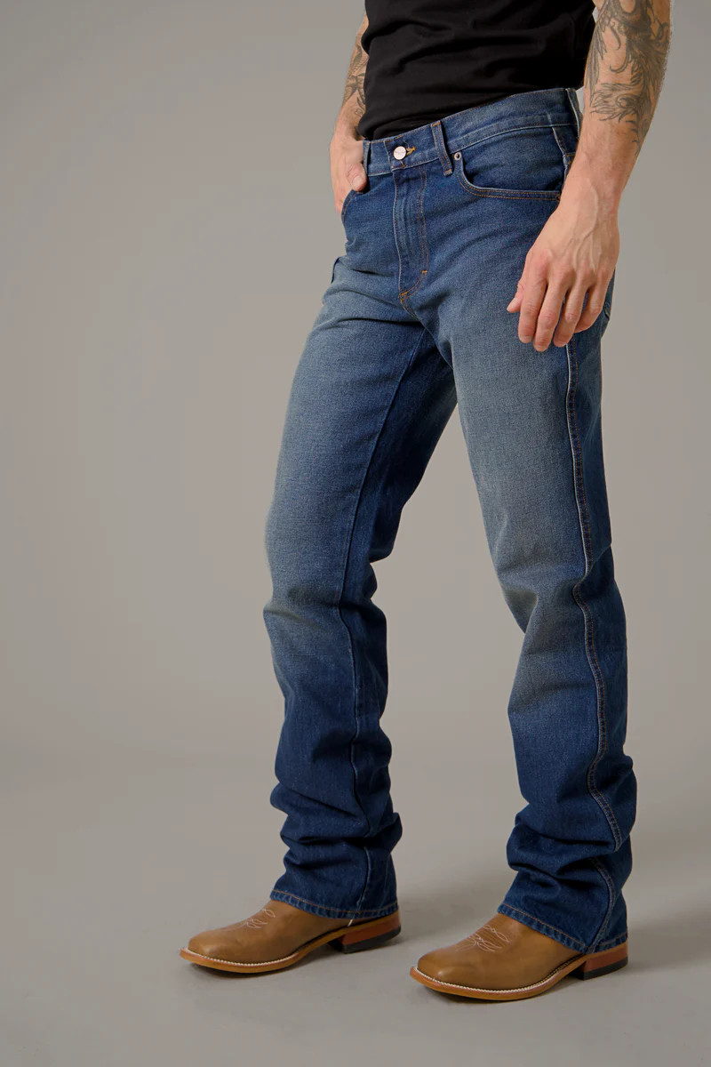 KIMES RANCH- MEN'S STEWART JEANS IN MEDIUM BLUE WASH - Y-Bell