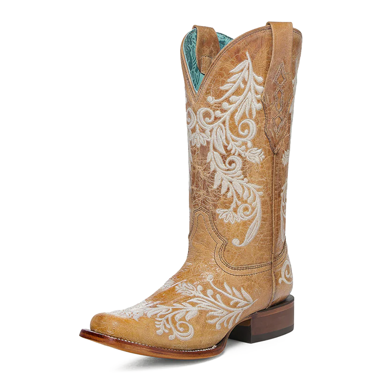 CORRAL WOMEN'S GLOW IN THE DARK WHITE FLORAL EMBROIDERY SAND