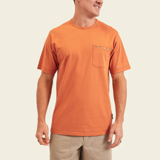 HOWLER BROTHERS- MEN'S SPECTRUM POCKET T IN OXIDE