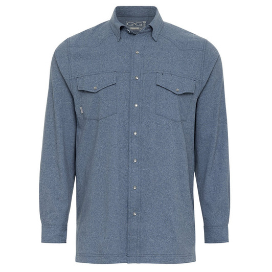 GAME GUARD- MEN'S DEEP WATER PEARL SNAP SHIRT