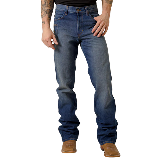 KIMES RANCH - MEN'S STEWART JEANS IN MEDIUM BLUE WASH