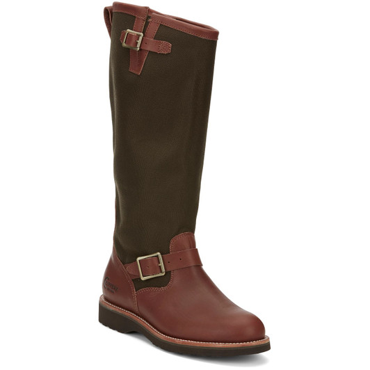 CHIPPEWA - MEN'S DESCARO 17" SNAKE BOOTS IN ORO RUSSETT (BROWN)