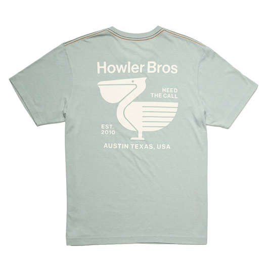 HOWLER BROTHERS - MEN'S PELICAN POSTAGE POCKET T-SHIRT