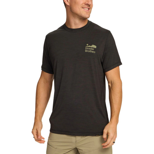 HOWLER BROTHERS - MEN'S HB TECH T IN ANTIQUE BLACK
