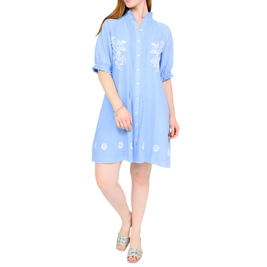 UNCLE FRANK - WOMEN'S PICTURE DAY DRESS IN BLUE