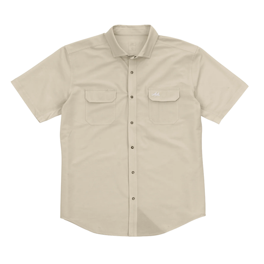 TWO DOVE - MEN'S RIO ULTIMATE OUTDOOR BLEND SHORT SLEEVE SHIRT IN TAN