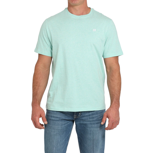 CINCH - MEN'S CREW NECK SOLID TEE IN TURQUOISE